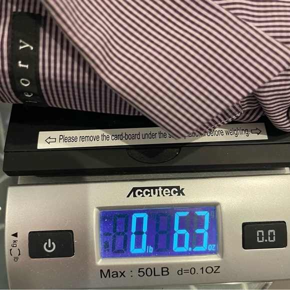 Bf: Theory Men’s Size XXL Purple Blue Gingham Button down Dress shirt - Picture 10 of 10